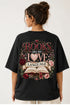 Rare Mode Antisocial Book Club Oversized T-Shirt in Black oversized t-shirt back graphic