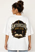 Rare Mode Books Are My Love Language Oversized T-Shirt in White oversized t-shirt back graphic
