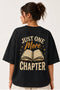 Rare Mode Just One More Chapter Oversized T-Shirt in Black oversized t-shirt back graphic