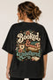 Rare Mode Booked & Unbothered Oversized T-Shirt in Black oversized t-shirt back graphic