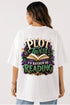 Rare Mode Plot Twist I’d Rather Be Reading Oversized T-Shirt in White oversized t-shirt back graphic