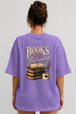 Books Are My Therapy Premium Oversized Graphic T-Shirt for Women