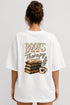 Books Are My Therapy Premium Oversized Graphic T-Shirt for Women
