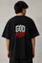 God Mode Oversized Black T-Shirt