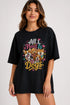 All I Need Is Dogs Oversized T-Shirt in Black