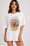 All I Need Is Dogs Oversized T-Shirt in White