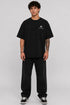 Rare Mode Born Rare Oversized Black T-Shirt full view