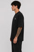 Rare Mode Born Rare Oversized Black T-Shirt side view