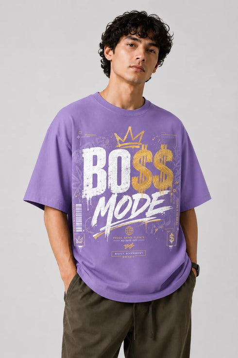 Boss Mode Oversized T-Shirt – Premium Streetwear Graphic Tee