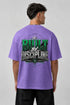 Built By Discipline Oversized Graphic T-Shirt Rare Mode - Built By Discipline Purple Back