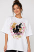Dog Mom Energy Oversized T-Shirt in White