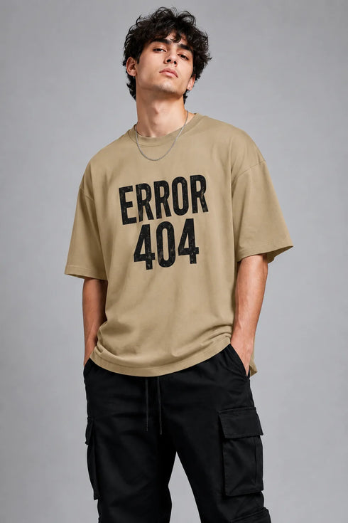 ERROR 404 Oversized Graphic T-Shirt