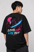 Level Up or Log Out Oversized Graphic T-Shirt Rare Mode