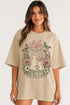 Life Is Better With Pets Oversized T-Shirt in Beige