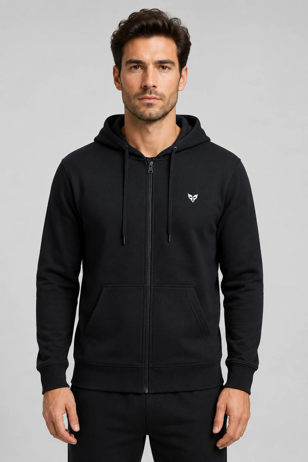 Men Premium Cotton Hoodie - Black