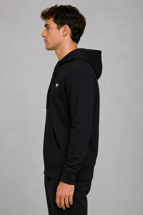 Men Premium Cotton Hoodie - Black