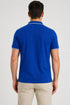Rare Mode Men’s 280 GSM Bio-Washed Cotton Polo T-Shirt in Royal Blue back view
