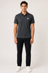 Men's Performax Polo T-Shirt - Charcoal Grey full model view