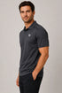 Men's Performax Polo T-Shirt - Charcoal Grey side view