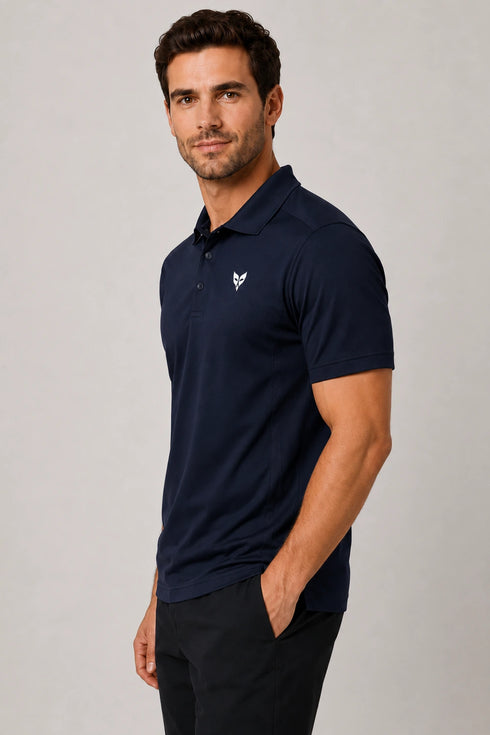 Men's Performax Polo T-Shirt - Dark Navy side view