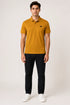 Men's Performax Polo T-Shirt - Mustard Yellow full model view