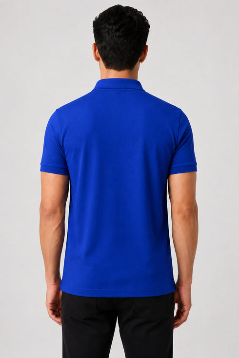 Men's Performax Polo T-Shirt - Royal Blue back view