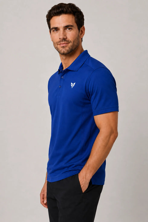 Men's Performax Polo T-Shirt - Royal Blue side view