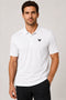 Men's Performax Polo T-Shirt - White front view