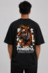 Rare Mode Powerful Premium Men T Shirt Fit Round Neck - Black back view
