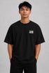 Rare Mode Powerful Premium Men T Shirt Fit Round Neck - Black front view