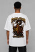 Premium Men Oversized T-Shirt - Crown Of Venom in White - back view
