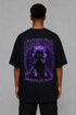 Premium Men Oversized T-Shirt - Fallen Angel in Black - back view