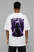 Premium Men Oversized T-Shirt - Fallen Angel in White - back view