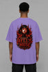 Premium Men Oversized T-Shirt - Hell’s Muse in Purple - back view