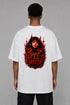 Premium Men Oversized T-Shirt - Hell’s Muse in White - back view