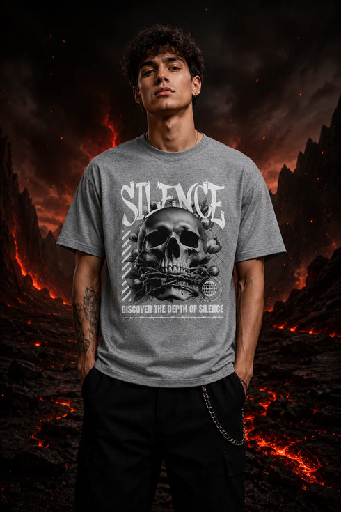 Silence Premium Men T-Shirt Fit Round Neck