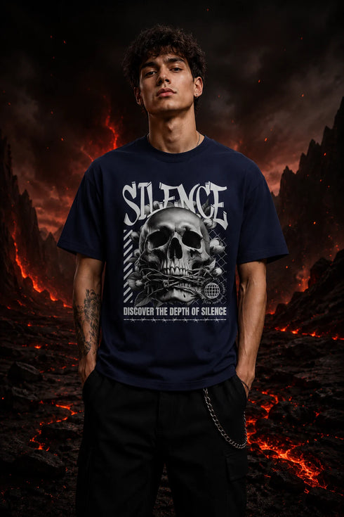 Silence Premium Men T-Shirt Fit Round Neck