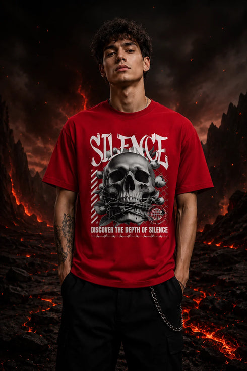 Silence Premium Men T-Shirt Fit Round Neck