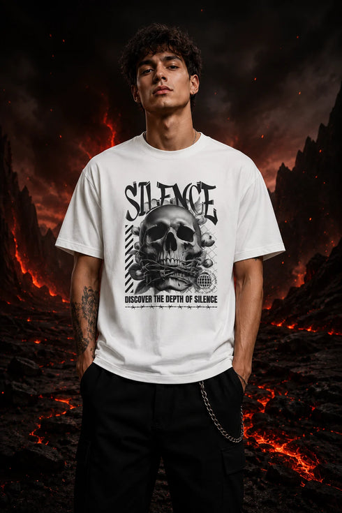 Silence Premium Men T-Shirt Fit Round Neck