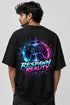 Respawn Reality Oversized Graphic T-Shirt Rare Mode