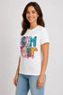 Women's Summer Vibes Premium Cotton T-Shirt - White - Side View