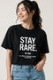Stay Rare Women’s Graphic Oversized T-Shirt