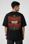 Stronger Than Yesterday Oversized Graphic T-Shirt Rare Mode - Stronger Than Yesterday Black Back