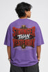 Stronger Than Yesterday Oversized Graphic T-Shirt Rare Mode - Stronger Than Yesterday Purple Back