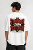 Stronger Than Yesterday Oversized Graphic T-Shirt Rare Mode - Stronger Than Yesterday White Back