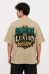 Sweat Is Luxury Work Oversized Graphic T-Shirt Rare Mode - Sweat Is Luxury Work Beige Back