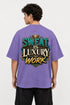 Sweat Is Luxury Work Oversized Graphic T-Shirt Rare Mode - Sweat Is Luxury Work Purple Back