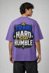 Train Hard Stay Humble Oversized Graphic T-Shirt Rare Mode - Train Hard Stay Humble Purple Back