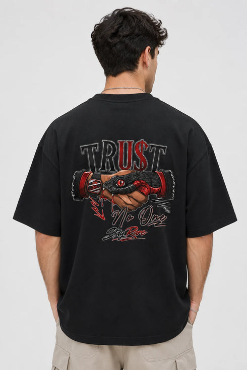 Trust No One Premium Oversized Graphic T-Shirt
