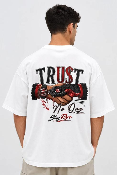 Trust No One Premium Oversized Graphic T-Shirt